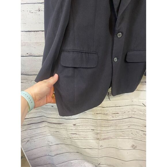Burberry 100% Cashmere Navy Jacket Size 37 Short - Picture 3 of 10